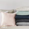 thumbnail image 2 of Levtex Home - 100% French Flax Linen - 20 x 20in. Decorative Pillow Cover (Set of 2) - French Flax Washed Linen - White - Pillow Cover Size (20 x 20in.), 2 of 3