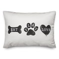 thumbnail image 2 of Creative Products Eat Play Love 14x20 Spun Poly Pillow, 2 of 3