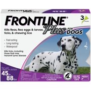 Frontline Plus Flea and Tick Treatment for Large Dogs (45-88 Pounds) 3 Doses