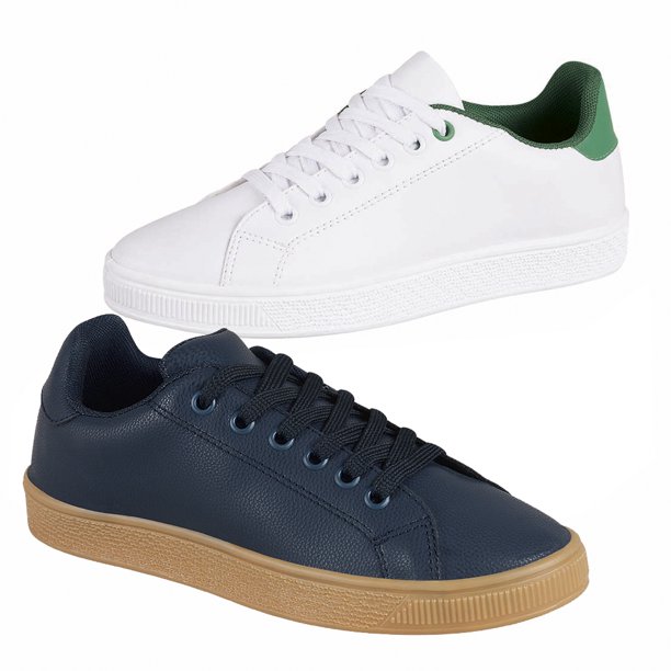 Tenis Duopack Hombre Juvenil Blanco Marino Liso Castalia Casual Juvenil