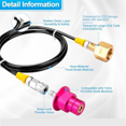 thumbnail image 3 of Machine Adapter with Quick Connect Hose for CO2 Storage Tanks, Compatible with for Soda Terra/Art//Duo, 3 of 7