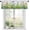 Wildflowers and Butterflies, variant on Curtain Valances,Hand Drawn Lemons and Blue Tiles Semi Sheer Kitchen Windows Valances,Rod Pocket Short Window Light Filtering Decor Valances for Kitchen Living Room Bedroom Windows 54"x18"