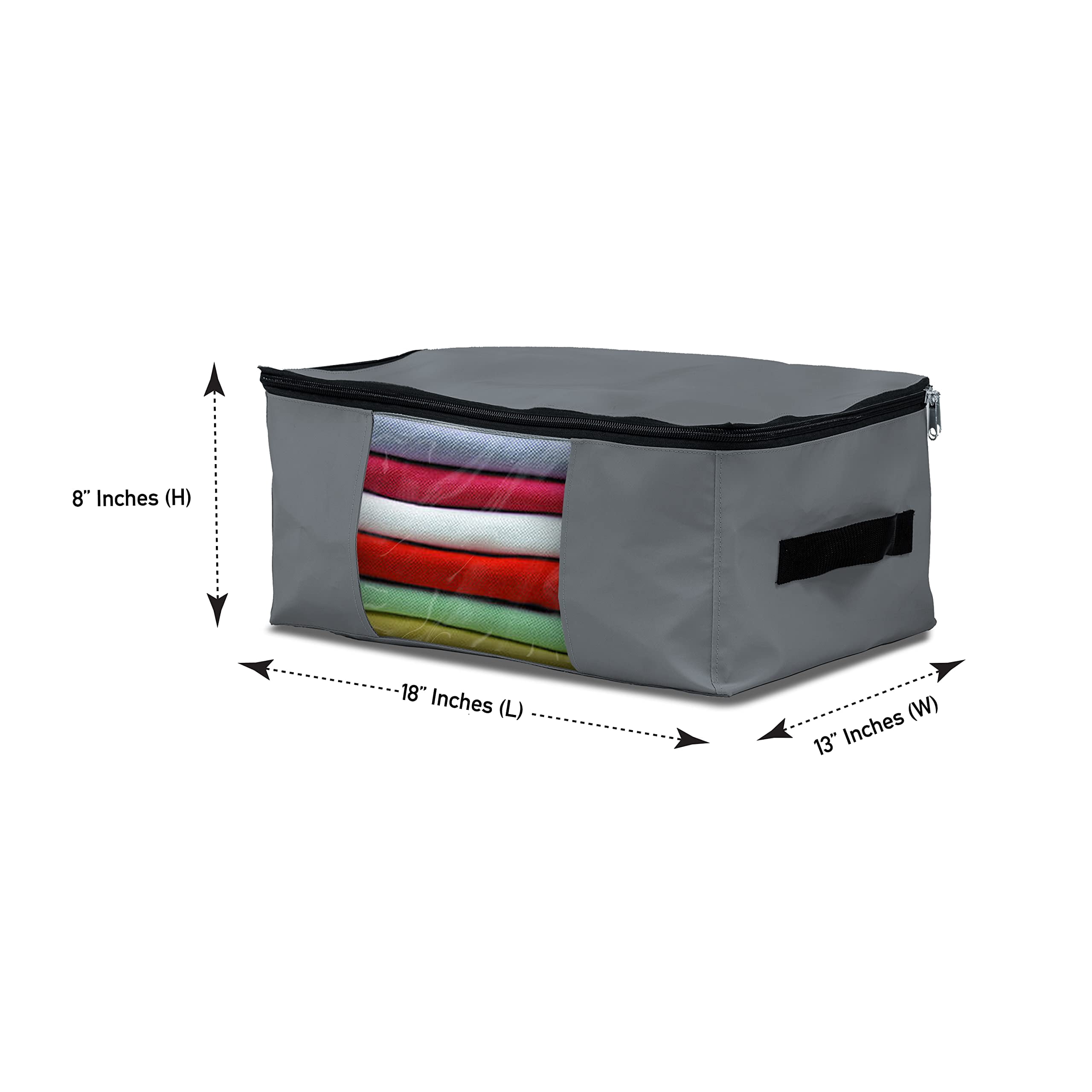 COVERS&ALL Storage Bags, Made of 12 Oz Waterproof, UV-Resistant & Tear-Proof Cover Max Fabric, Multipurpose for Indoors/Outdoors (Pack of 5, Grey)