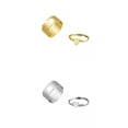 thumbnail image 1 of Juego de 2 s para Parejas, Mujeres, Abierto, Corazón, Oro, Plata Sunnimix Anillos a juego, 1 of 6