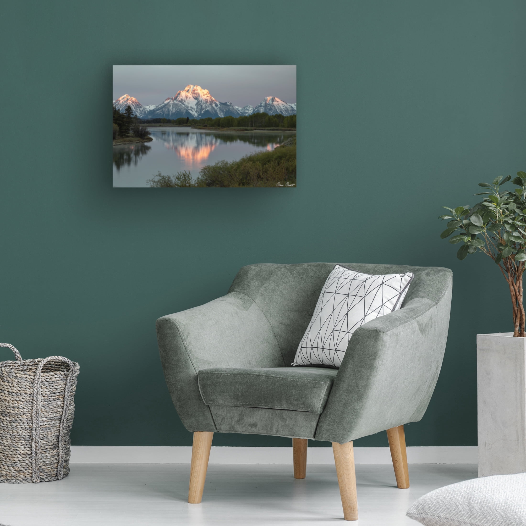 Trademark Fine Art David Drost  Mountains of Wyoming I Canvas Wall Art