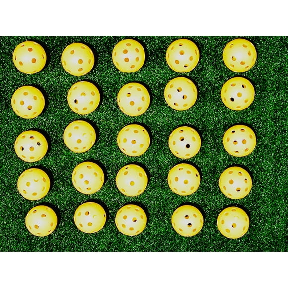 A99Golf 36pcs Practice Training Balls Air Flow Golf Balls for Driving Range, Swing Practice, Indoor Simulators, Outdoor & Home Use Yellow Floater Water Fun