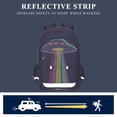 thumbnail image 5 of FORMRS Unisex School Backpack 17" Student Travel Bag with Laptop Compartment, Colorful UFO, 5 of 7