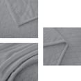 thumbnail image 4 of Frazada Manta de franela gris, suave, lavable y ligera, ideal para sofá, cama u oficina. Cálida y acogedora para todas las estaciones (1 pieza). Rkxzt, 4 of 9