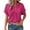 Hot Pink, variant on LIZUOJUNF womens short sleeve tops 2025 Casual Summer Women Shirts Short Sleeve Top for Daily Clothing Perfect Couples with Jeans and Casual Trousers