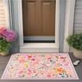 thumbnail image 3 of GUUCHA 2'x3'Area Rugs for Living Room Floral Print Rug Floor Carpet for Bedroom,Pink, 3 of 6