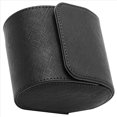 thumbnail image 2 of 2X Estuche de Viaje con Rollo de Reloj de 1 Ranura, Vitrina Portátil de Vintage para Relojes, Caja de Almacenamiento para Relojes, Organizadores de Relojes, Negro S, 2 of 5