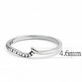 thumbnail image 2 of Womens Silver Rings High polished (no plating) 316L Stainless Steel Ring with AAA Grade CZ in Clear DA162, 2 of 5