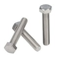thumbnail image 3 of 20Pcs Hex Bolt Coarse Thread Set Screws Fully Threaded Bolts A2 Stainless Steel M10x1.5 DIN 933M10x55, 3 of 15