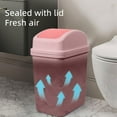 thumbnail image 6 of Kitchen Can with Swing-top Lid, 7L Small Swing Top Garbage Bin for Office Bathrooms Bedrooms Dorms Toilets , Bathroom Can,Pink/2PCS, 6 of 11