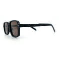 thumbnail image 6 of Retro Vintage Vibe Mid Temple Horn Rim Hipster Fashion Sunglasses Black - Brown, 6 of 8