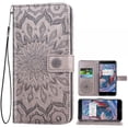 thumbnail image 1 of Case for Oneplus 3 / 3T Wallet Case Leather Premium PU Embossed Design Magnetic Closure Protective Cover with Card Slots for Oneplus 3 / 3T, Black, 1 of 5