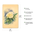 thumbnail image 2 of Hawaiian Night Blooming Cereus (Panini o Kapunahou) - Honolulu Queen of the Night - Vintage Hawaiian Airbrush Art by Ted Mundorff c.1940s - 8 x 12 inch Vintage Metal Tin Sign, 2 of 4