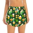 thumbnail image 2 of Sigee St Patrick's Day10 for Women's Athletic Shorts High Waisted Running Shorts Pocket Sporty Short Gym Elastic Workout ShortsSmall, 2 of 9