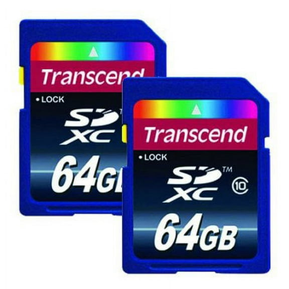 2x 64GB Secure Digital Class 10 Extreme Capacity (SDXC) Memory Card (2 Pack)