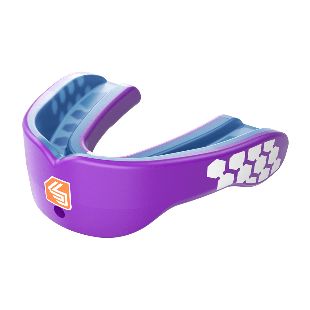 Youth or Adult PURPLE Shock Doctor Gel Max Convertible Mouthguard 