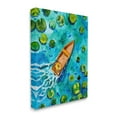 thumbnail image 3 of Pond Lilies Lake Boat Splash Transportation Painting Gallery Wrapped Canvas Print Wall Art, 3 of 7