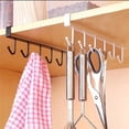 thumbnail image 4 of Willstar Metal 6 Mug Hooks Under Cabinet Hanging Organiser, 4 of 10