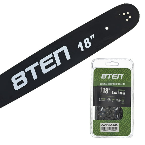8TEN 18" Chainsaw Bar & Chain .058 13/40 72DL for Husqvarna MK1010402