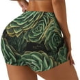 thumbnail image 2 of Wukai Succulents Print Pack Biker Shorts for Women Yoga Workout Gym Running Scrunch Active Shorts-X-Large, 2 of 8