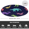 Color Dinosaurs Round Soft Baby Blankets for Boys Girls, Newborn