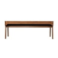 thumbnail image 5 of Boraam Rasmus Low Back Acacia Wood Dining Bench with Faux Leather Upholstery, 5 of 10
