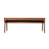 Boraam Rasmus Wooden Dining Bench - 22in H x 59.75in W, Chestnut Wire-Brush Finish - Walmart.com