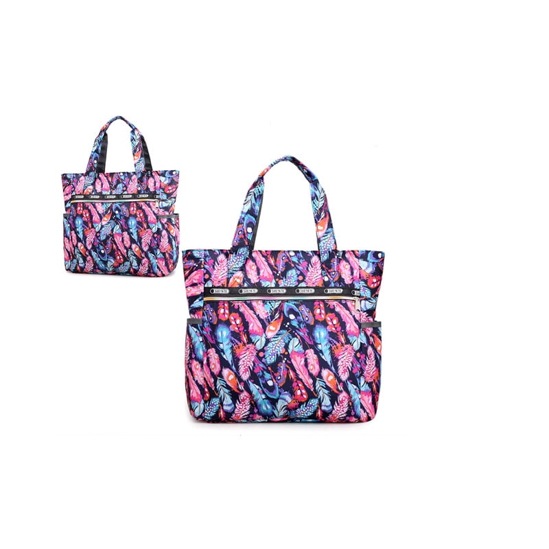 Womens Soft Large Capacity Zipper Handbag Shopping Bag Tote Shoulder