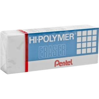 Pentel Hi-Polymer Block Eraser, Large White, Latex Free 1-Pack