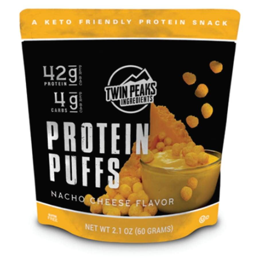 Twin Peaks Ingredients Protein Puffs Nacho Cheese Size One Bag