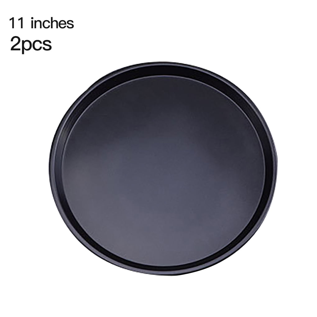 2x Large 13'' Non Stick PIZZA TRAY Carbon Steel Baking Round Oven Tray Pizza Pan 