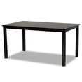 thumbnail image 4 of Baxton Studio Minette Modern and Contemporary Gray Fabric Upholstered and Espresso Brown Finished Wood 7-Piece Dining Set, 4 of 8