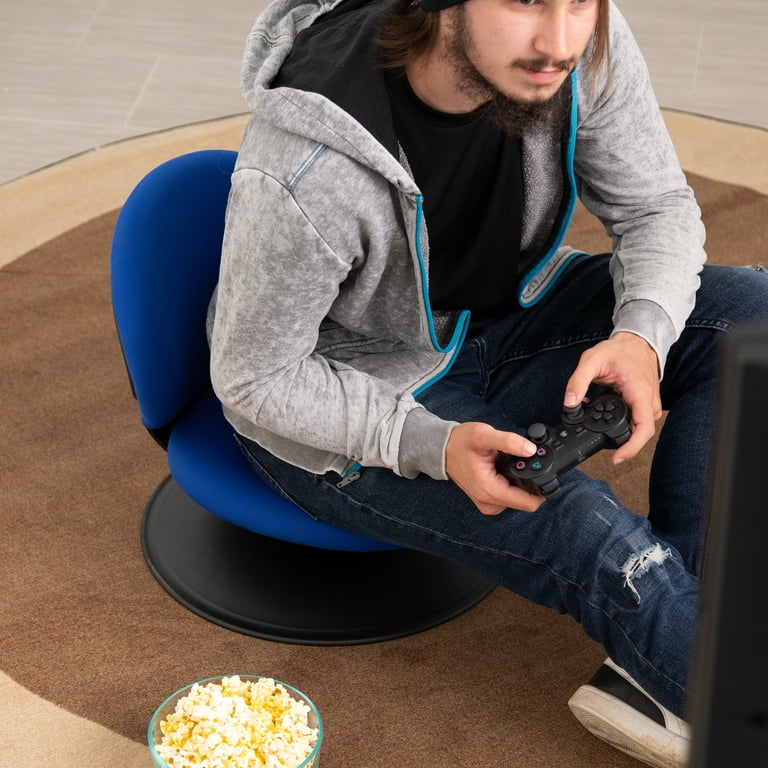 Norwood 360-Degree Swivel Padded Floor Chair with Back Rest