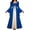 Blue, variant on Womens Renaissance Medieval Costume Dress Lace up Victorian Over Long Dresses Cosplay Retro Gown