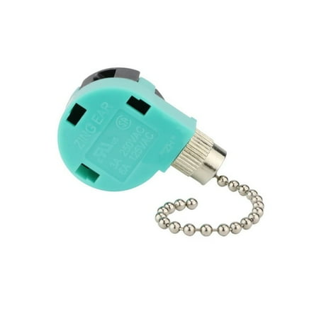 

Ceiling Fan Switch 3 Speed 4 Wire ZE-268S6 Fan Pull Chain Speed Control Switch