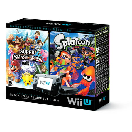 Nintendo Wii U Splatoon and Super Smash Bros Console Deluxe Set
