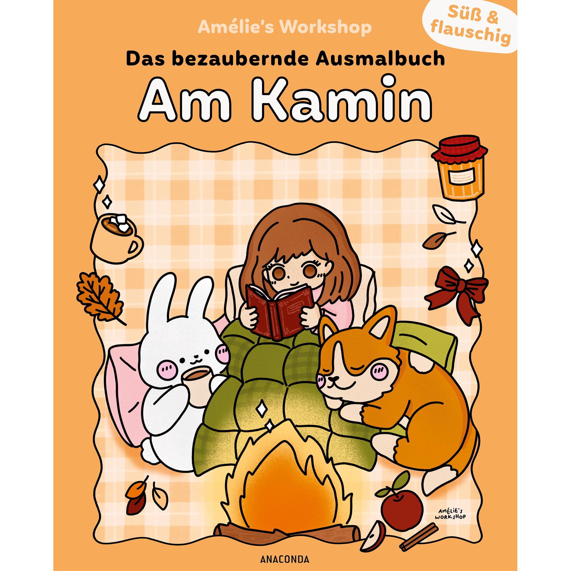 Sub Und Flausch S&uuml;&szlig; und flauschig: Am Kamin - das bezaubernde Ausmalbuch: Cozy hygg (Paperback)