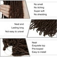 thumbnail image 2 of 18Inch 1Pack Synthetic Faux Locs for Nu Soft Locs Crochet Hair Extended Natural Locs Crochet Braids Pre Looped Synthetic Hair for Women 21 Roots Curly Wavy Hair Extensions, 2 of 5