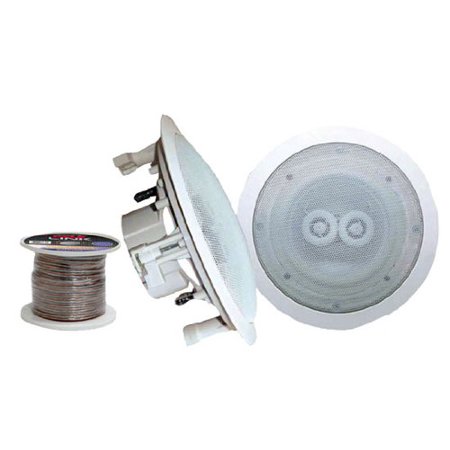 Pair Of 8 In Ceiling Dual Channel Weather Proof Speakers 100