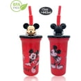 thumbnail image 2 of Disney Mickey Mouse Buddy Sips Water Tumbler with 3D Character Head Straw Drinkware, 1 Count - Safe BPA free Bottles, Easy to Clean, Perfect Gifts for Kids by Zak design, 2 of 4