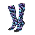 thumbnail image 2 of Bingfone Compression Socks for Women and Men Long Socks for Running Athletic Cycling Nurse-Skull flower tie dye, 2 of 8