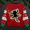 thumbnail image 2 of Griswold Cat Wrapped in Christmas Lights Sweater, Custom Cat Ugly Sweater, Funny Christmas Gift for Cat Owner Cat Lover, Cat Mom Sweater, 2 of 4