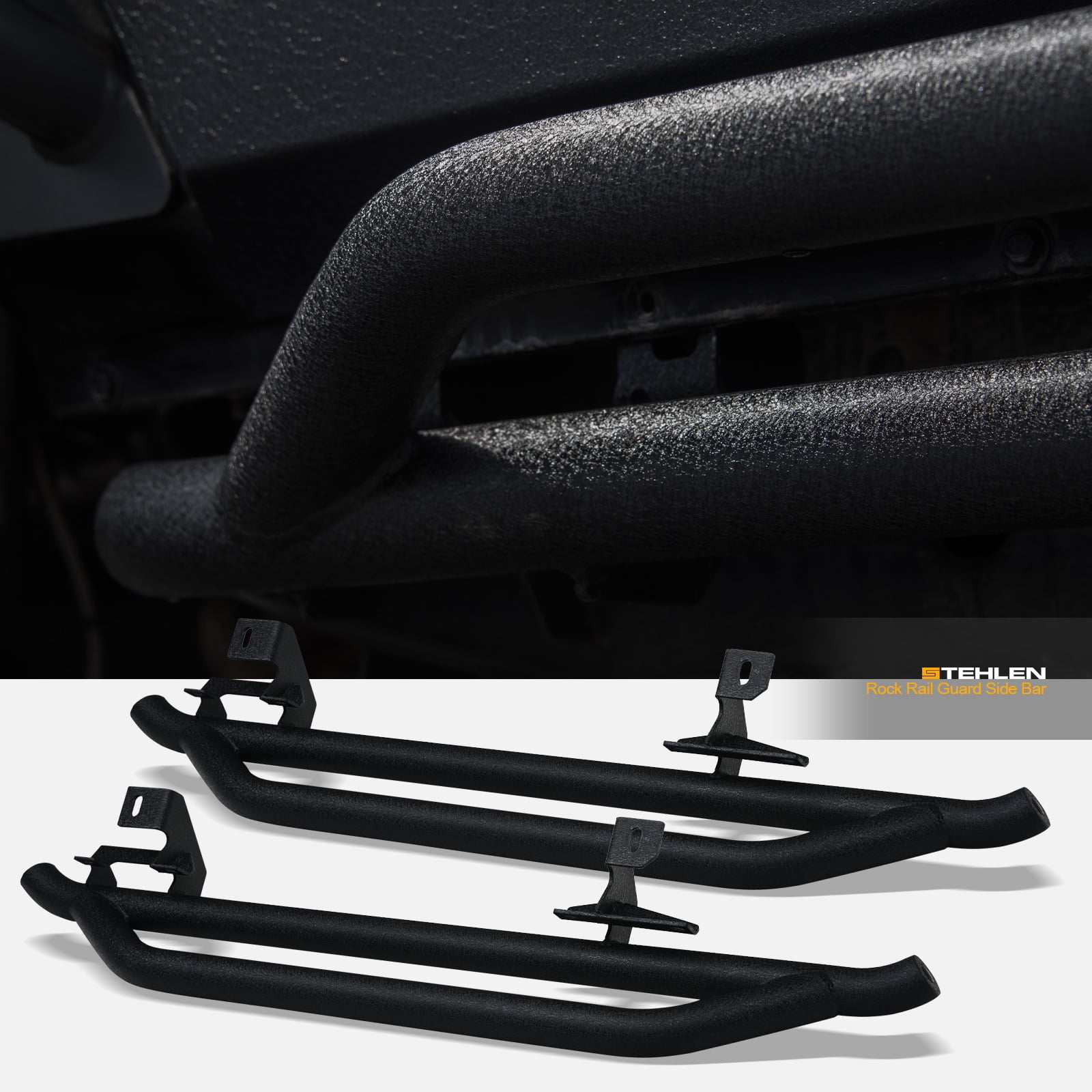 Stehlen 733469495352 Rock Slider Rocker Style Side Step Rail Nerf Bars