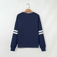 thumbnail image 6 of BiZtdJrK Womens Oversized Crewneck Sweatshirt Color Block Casual Long Sleeve Pullover Tops Trendy Preppy Clothes Fall Outfits Navy XXL, 6 of 6