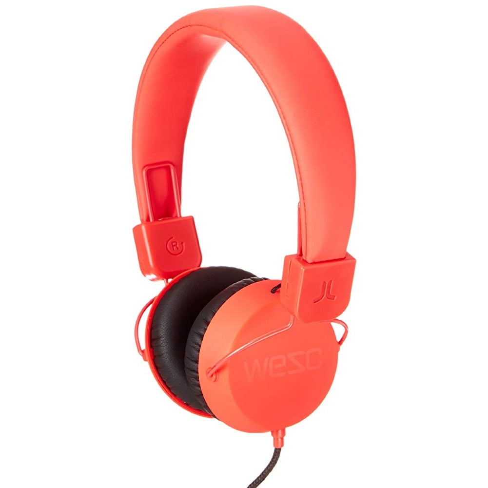 WESC Piston Street OnEar Wired Foldable Headphones Red