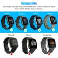 thumbnail image 2 of Charger Dock Fit for Fitbit Versa 4, Fitbit Sense 2, TSV Replacement Charger Stand, Fast Charging 3.3ft USB Cable Station Base Compatible with Versa 4 3, Sense/2 Smart Watch, 2 of 9